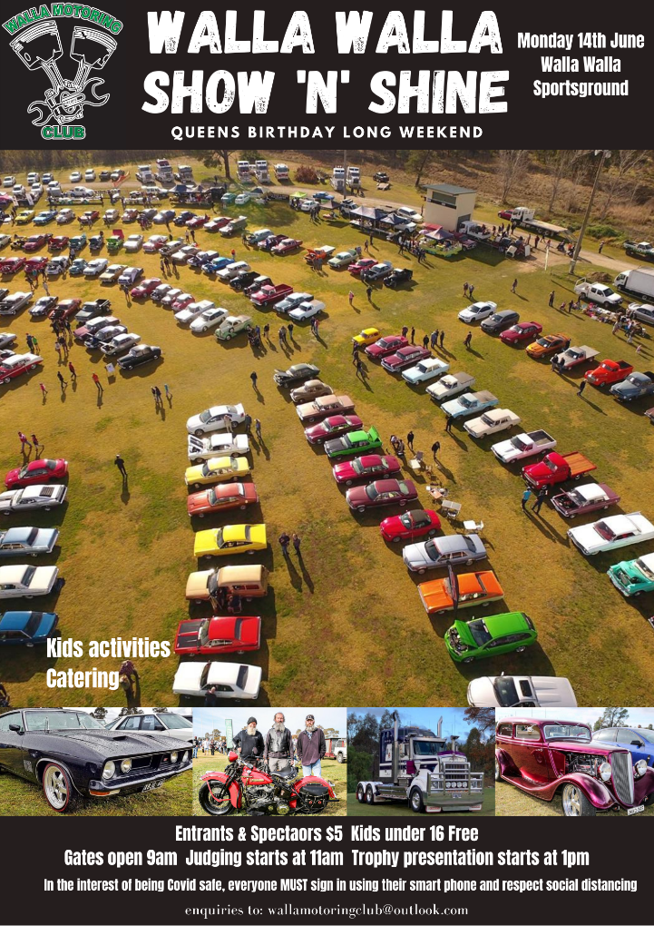 Walla Walla Show 'N' Shine Greater Hume Council