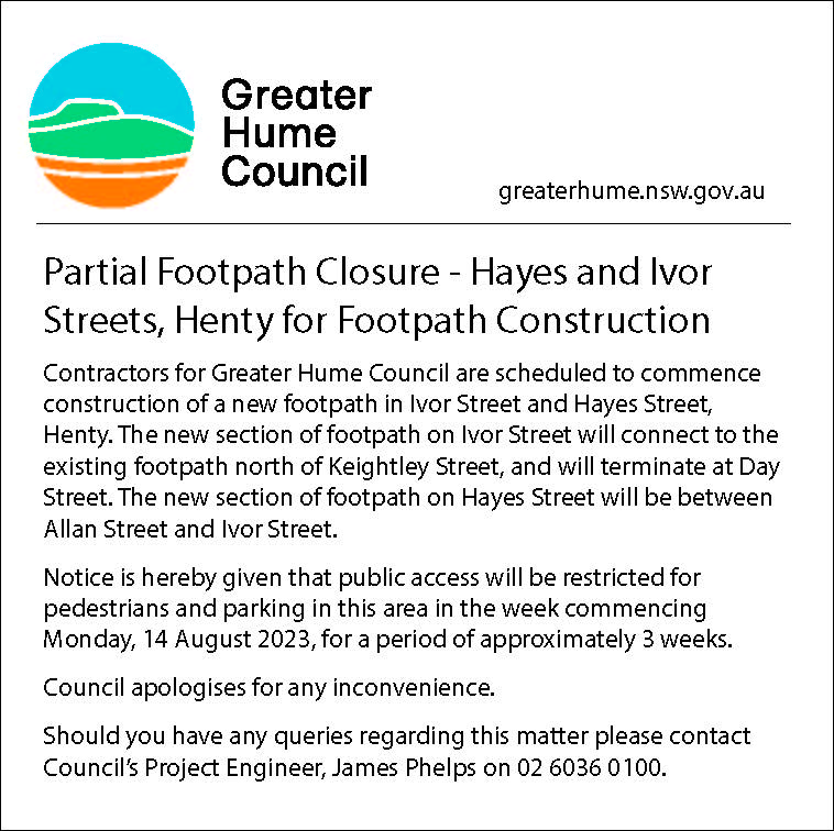 Border-Mail-PublicNotices-Works-Notification-Footpath-Construction-Henty-51219Aug23.jpg